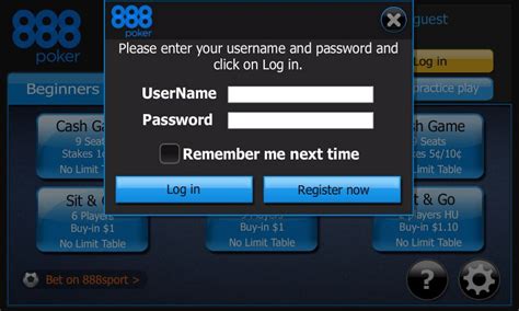 888 poker account login